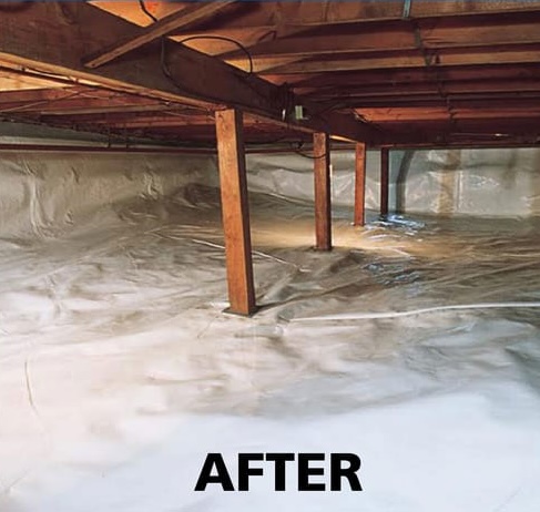 After Crawlspace Encapsulation